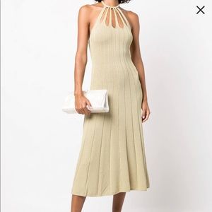 Cult Gaia Dawn Knit Halter Dress